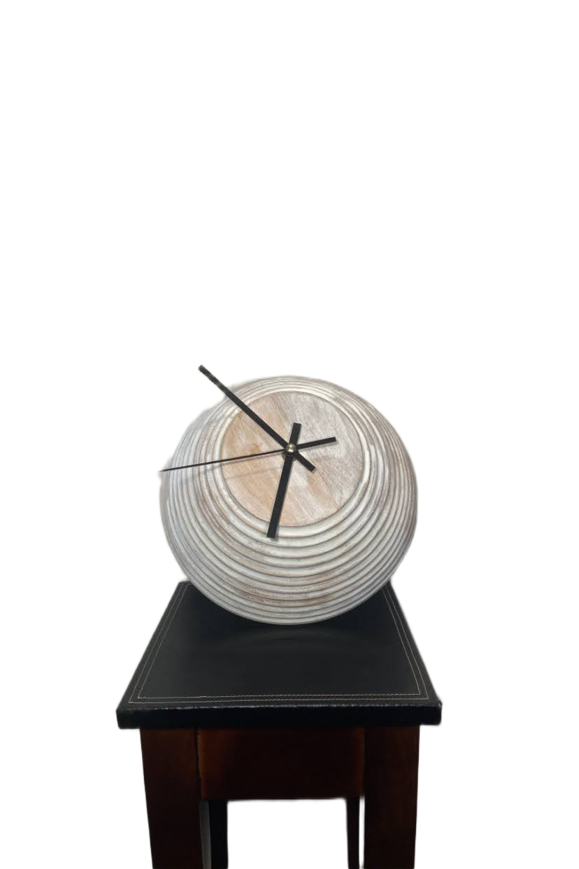 Hand Crafted Bowl Clock